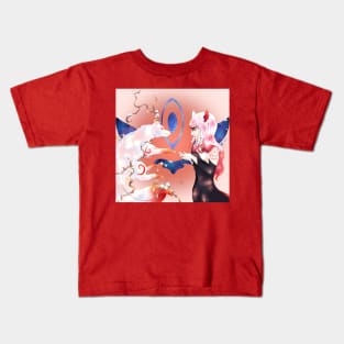 Kitsune and fox girl Kids T-Shirt